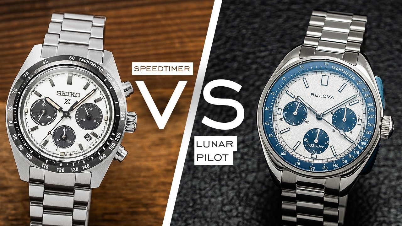 Two Of The Best Chronographs Under $1,000 Compared - Seiko Speedtimer vs. Bulova Lunar Pilot