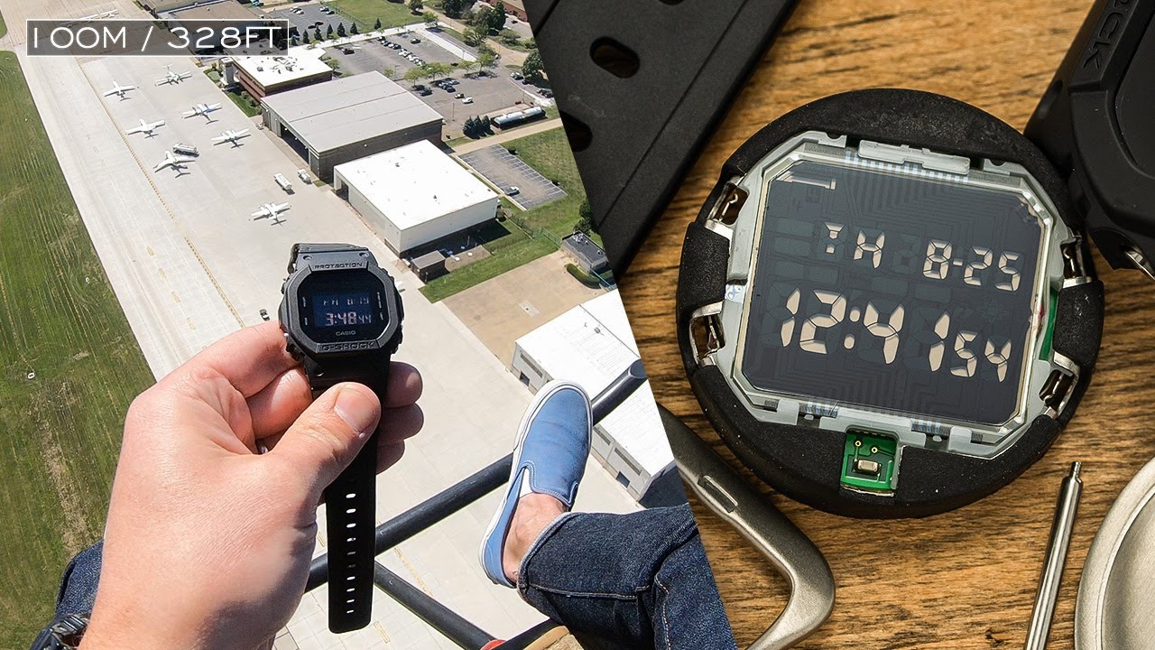 Dropping G-Shocks From A Helicopter - How Much Shock Can They Take? (Tested From 10 to 100 Meters)