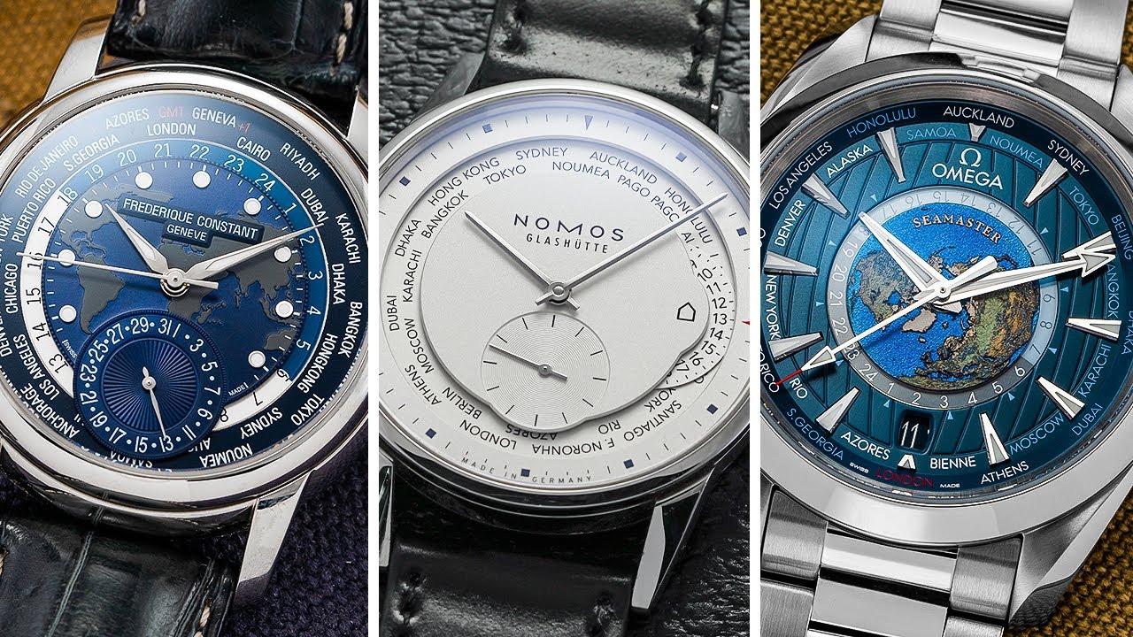 Three of the BEST Luxury World Time Watches Under $10,000: Frederique 