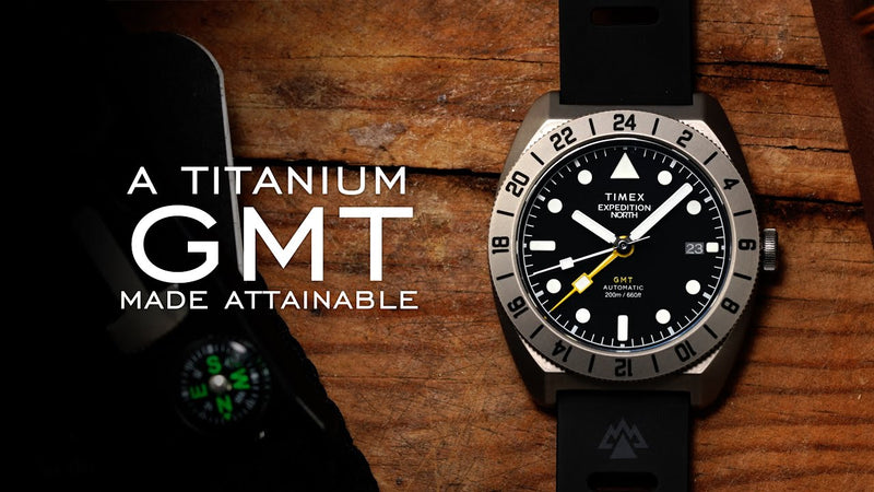 Timex Just Released an Attainable, Titanium GMT - Expedition GMT Titanium
