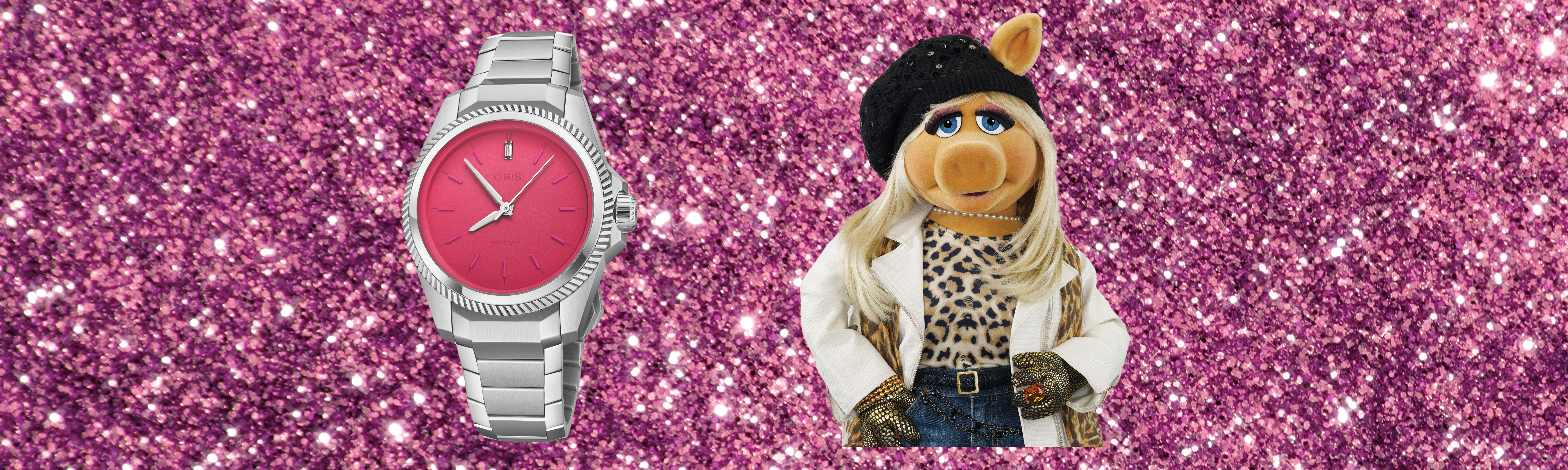 News: Oris Channels The Glamour Of Miss Piggy With Second Muppets ProPilot X Collaboration