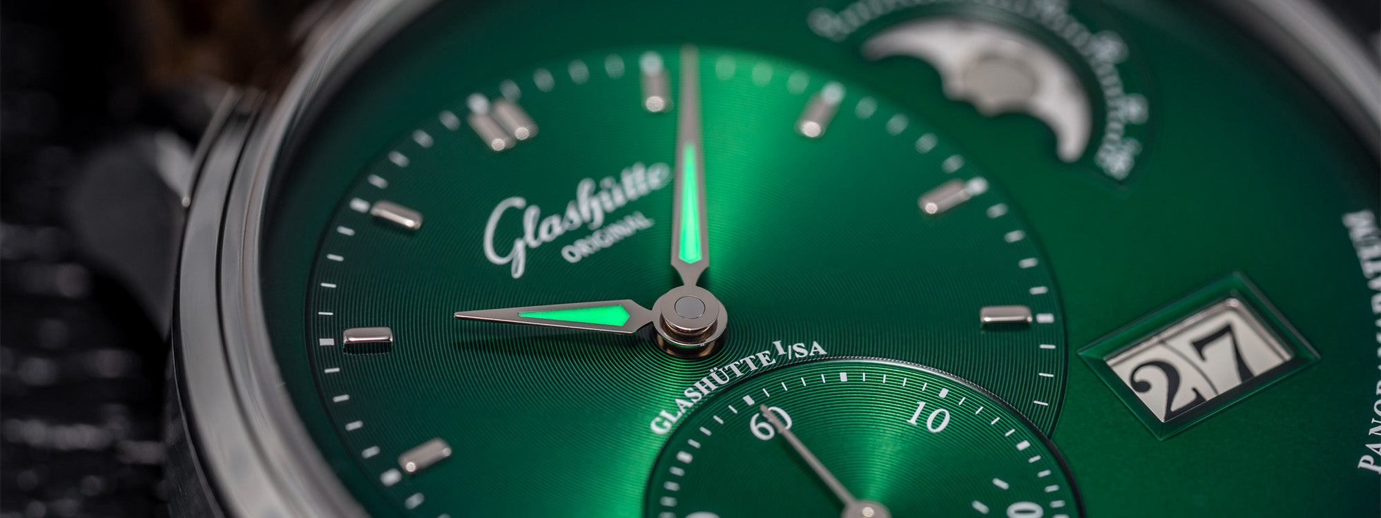 Glashütte Original PanoMaticLunar with Green Dial: Hands-On Review