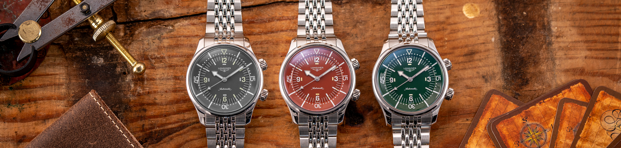 Longines Triples Down On The 39mm Legend With Three New Colors