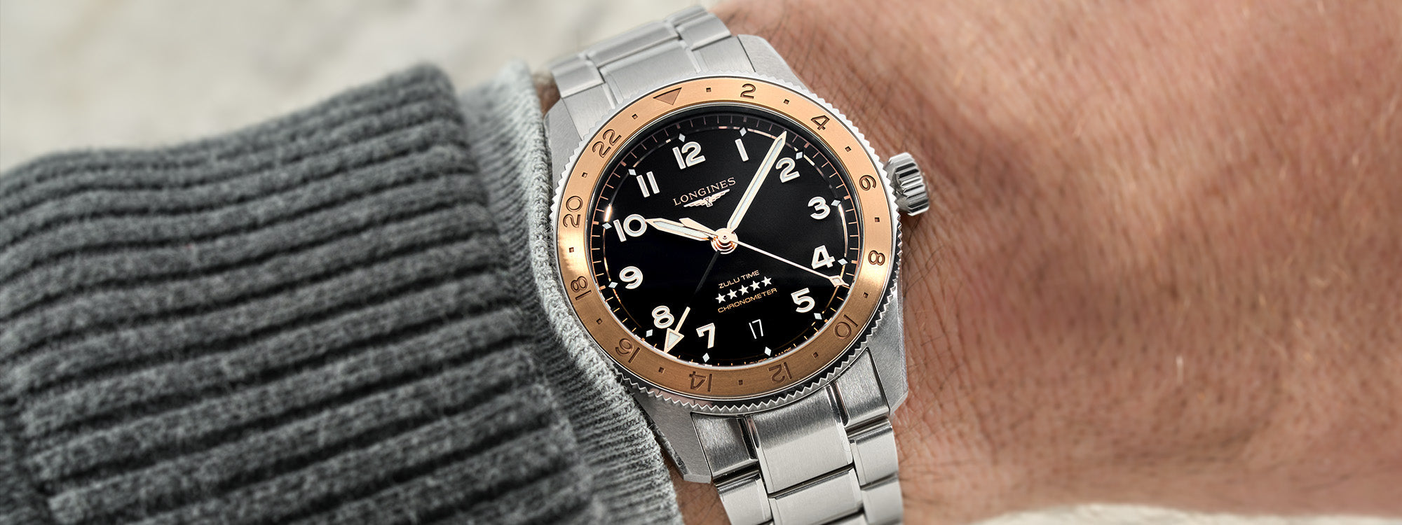 Longines Spirit Zulu Time 1925 wristshot