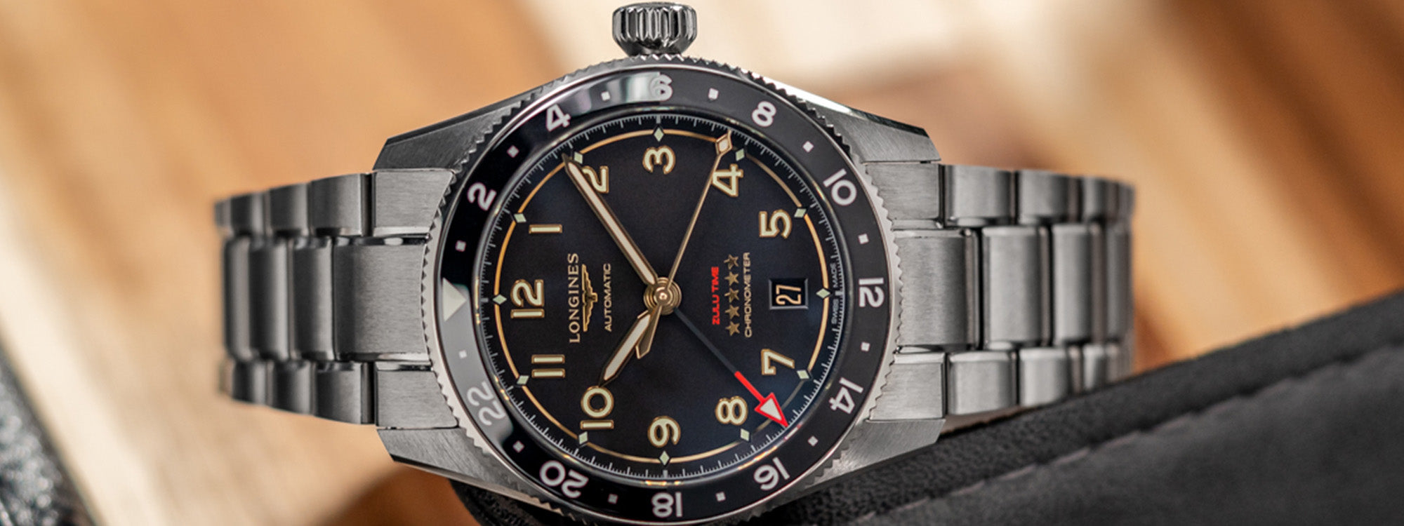 Longines Unveils Its Newest Spirit Zulu Time in Titanium