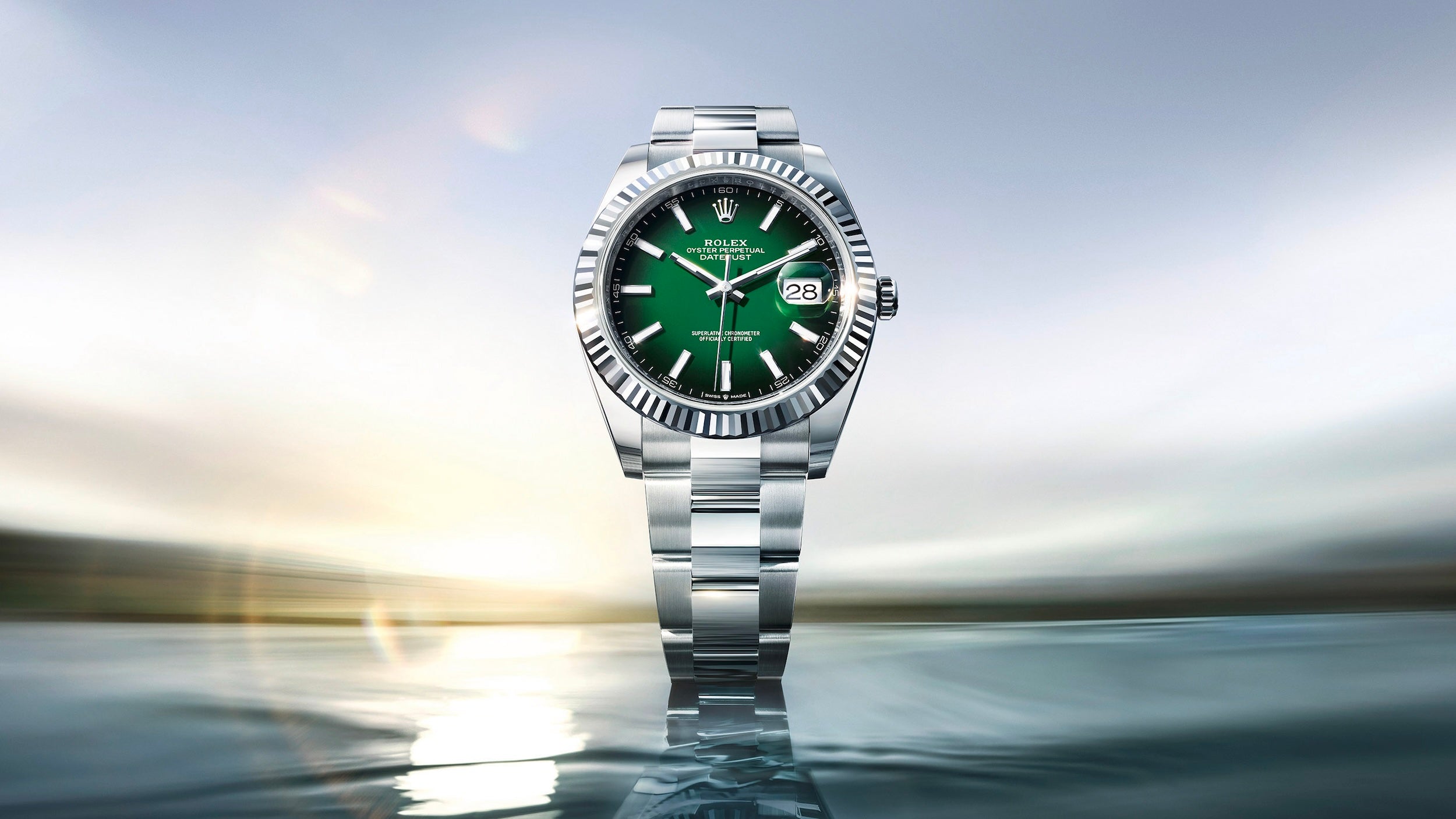 New Rolex Datejust 41 Debuts Green Ombré Lacquer Dial | Teddy