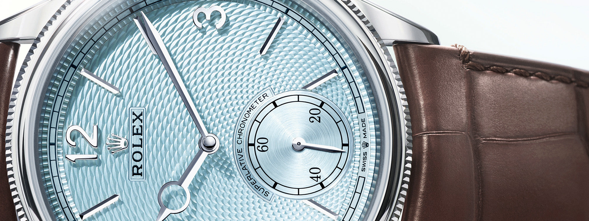Watches & Wonders 2024: Rolex Dresses Up Perpetual 1908 in Platinum and Ice Blue