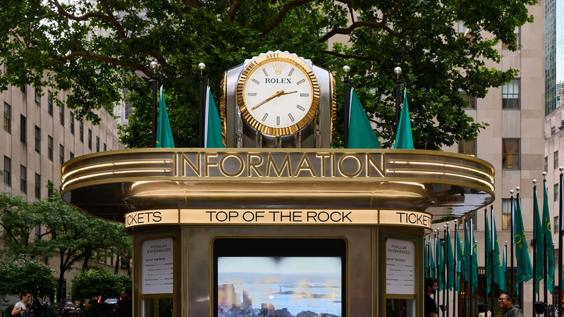 Rolex Unveils New Clock at Rockefeller Center (Live Photos)