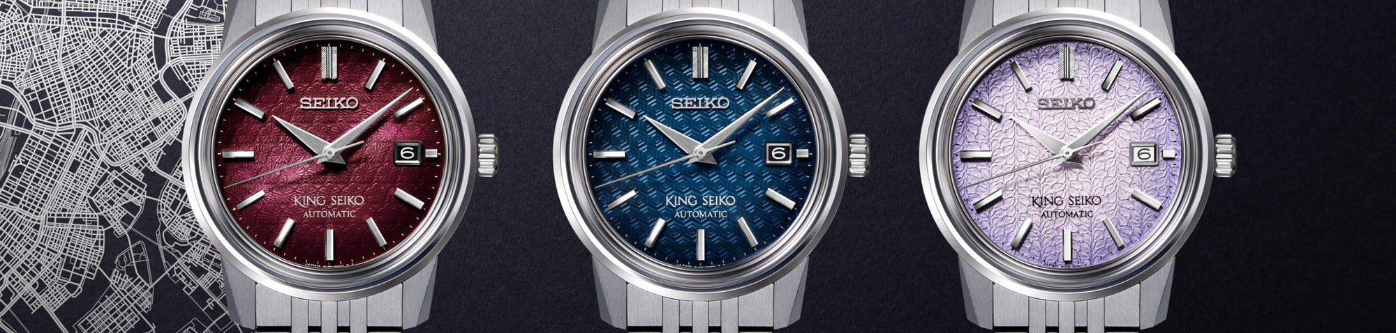 Seiko Unveils a Trio Of King Seiko Watches with Textured Dials