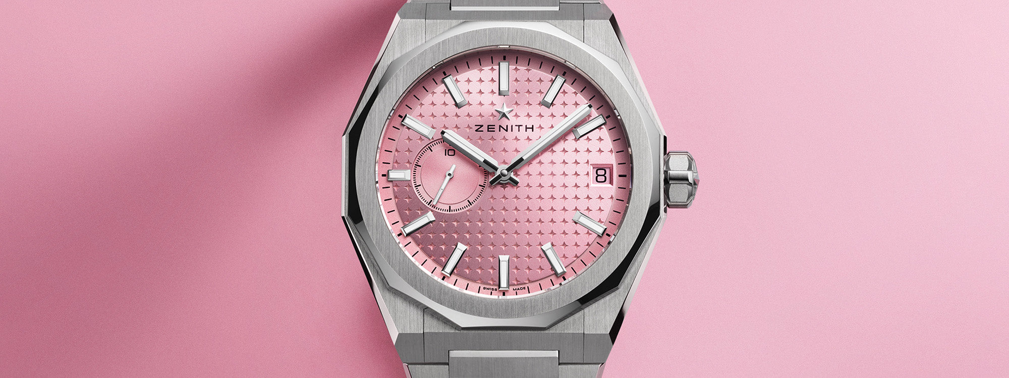 Zenith Honors Breast Cancer Awareness Month With A New Pink Take On Its Defy Skyline