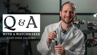Q&A w/ a Watchmaker (How to know if my watch needs service? Is there a wrong way to handle a watch?)
