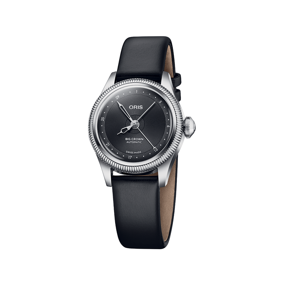 Big Crown Pointer Date 29mm - Black on Leather Strap