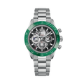 Chronomaster Sport Skeleton 41mm - Grey, Green Bezel on Bracelet and Additional Rubber Strap