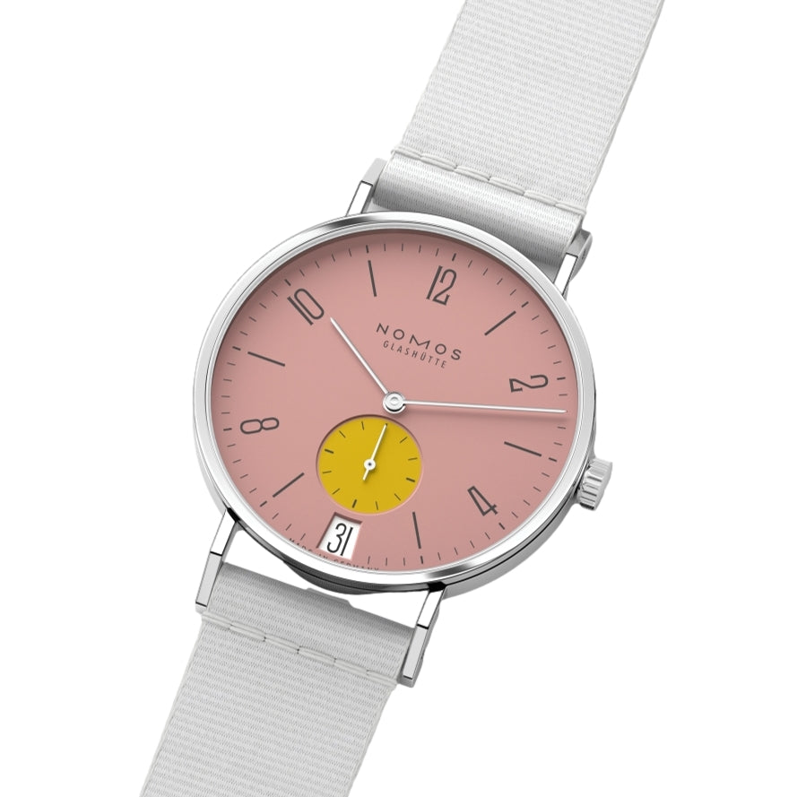 Tangente Datum Bubblegum 38mm - Pink on Fabric Strap