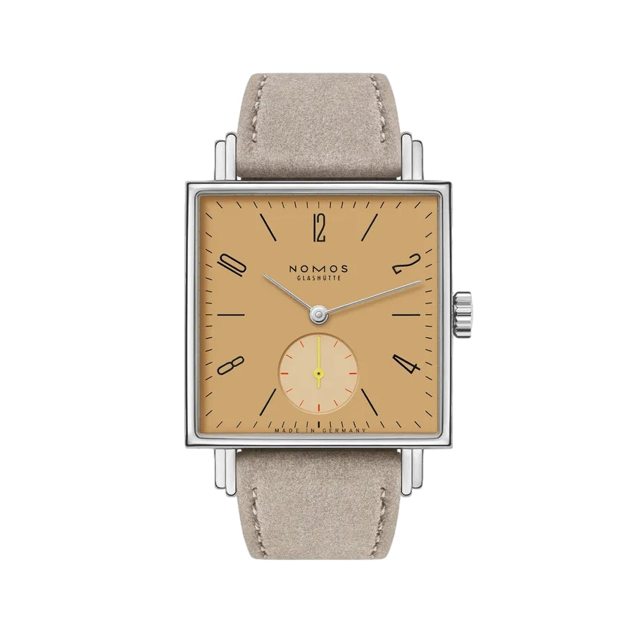 Tetra Ochra Sapphire Back 29.5mm - Ocher Yellow on Strap