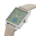 Tetra Salvia Sapphire Back 29.5mm - Sage Green on Strap