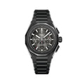 Defy Skyline Chronograph Ceramic 42mm - Black-Toned on Bracelet w/ Extra Rubber Strap