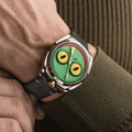 Louis Erard x Konstantin Chaykin Unfrogettable Green 40mm - Green on Leather Strap