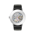 Metro Date Power Reserve 37mm - Ice Blue on Leather Strap