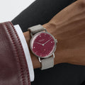 Metro 33mm - Muted Red on Strap