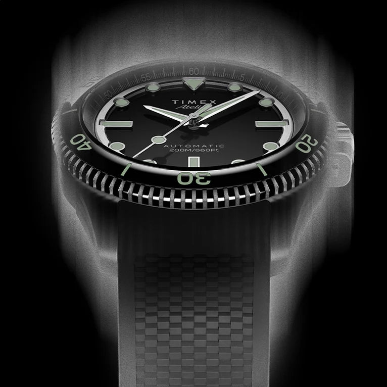 Atelier Marine M1a 41mm - Black on Rubber Strap