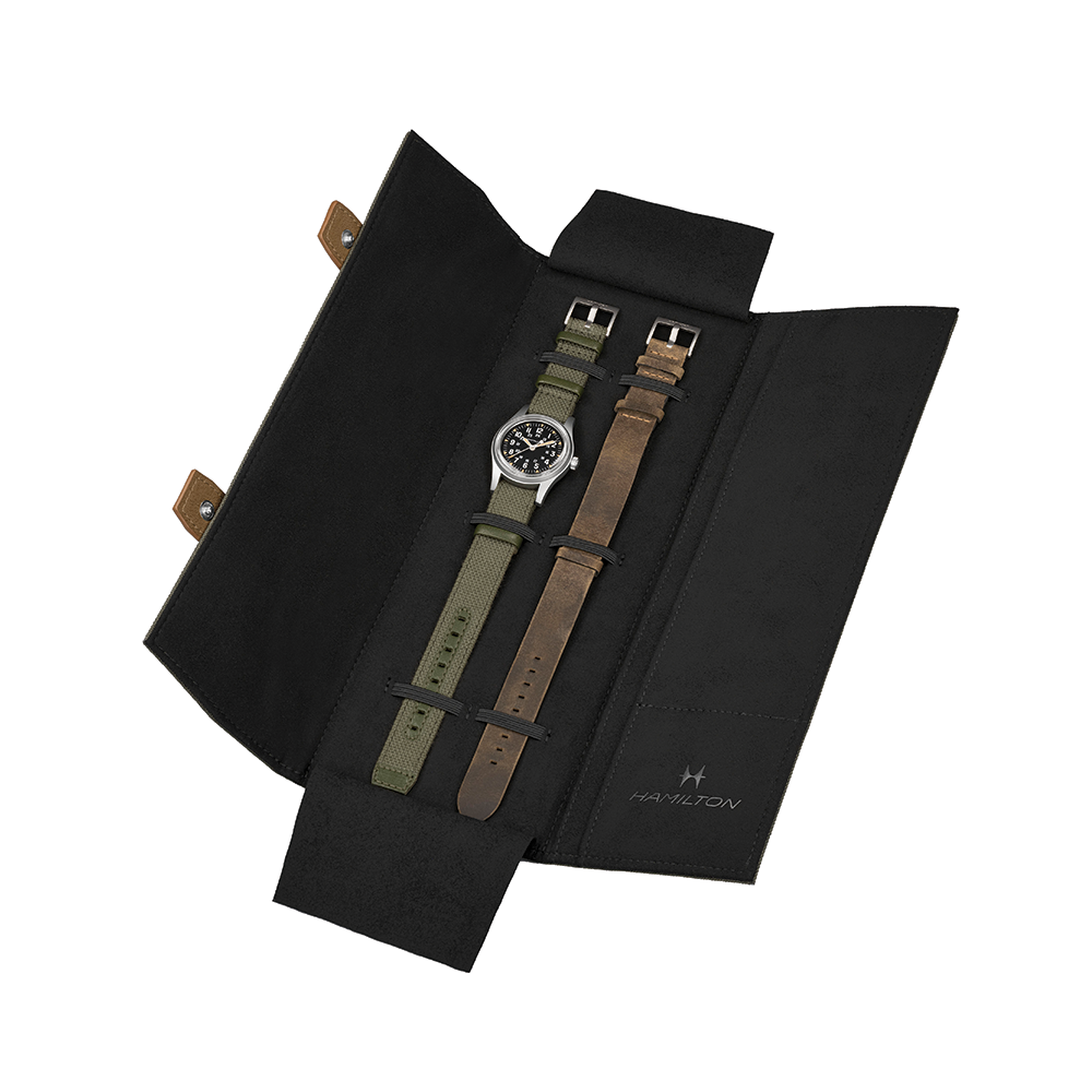 Khaki Field Mechanical America 250th Anniversary US Limited Edition 36mm - Black on Fabric Strap w/ Additional Leather Strap