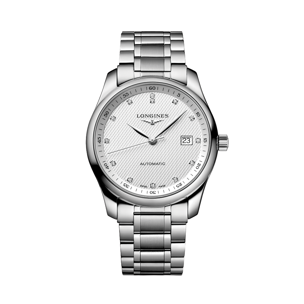 Master 40mm - Silver, Diamond-Set on Bracelet