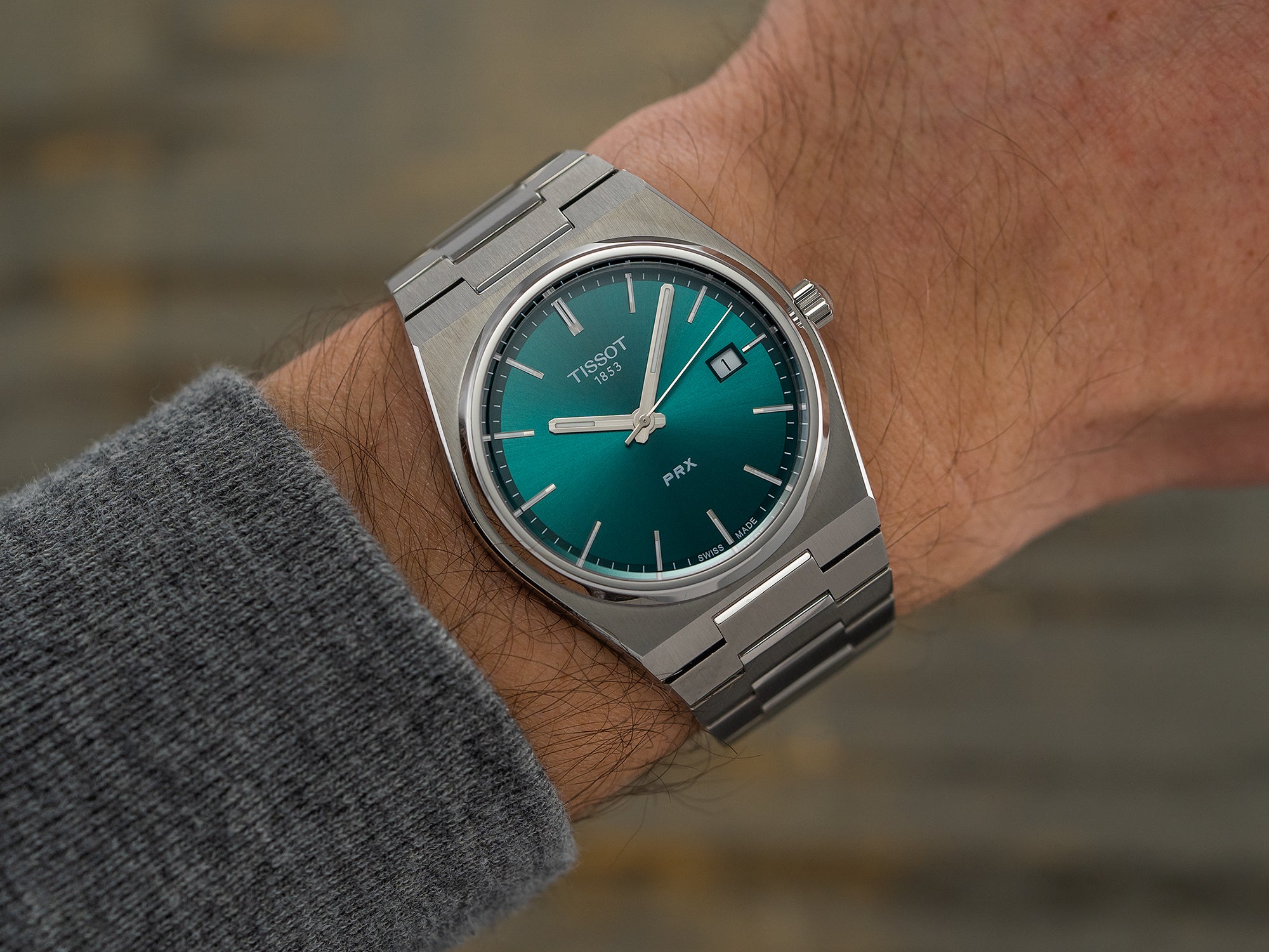 PRX Quartz 40mm - Green on Bracelet | Teddy Baldassarre