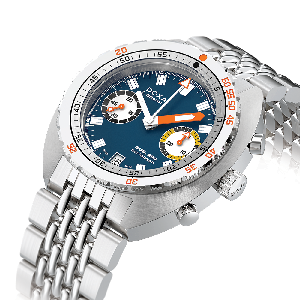 SUB 200 T.Graph II Caribbean 42mm - Blue on Bracelet
