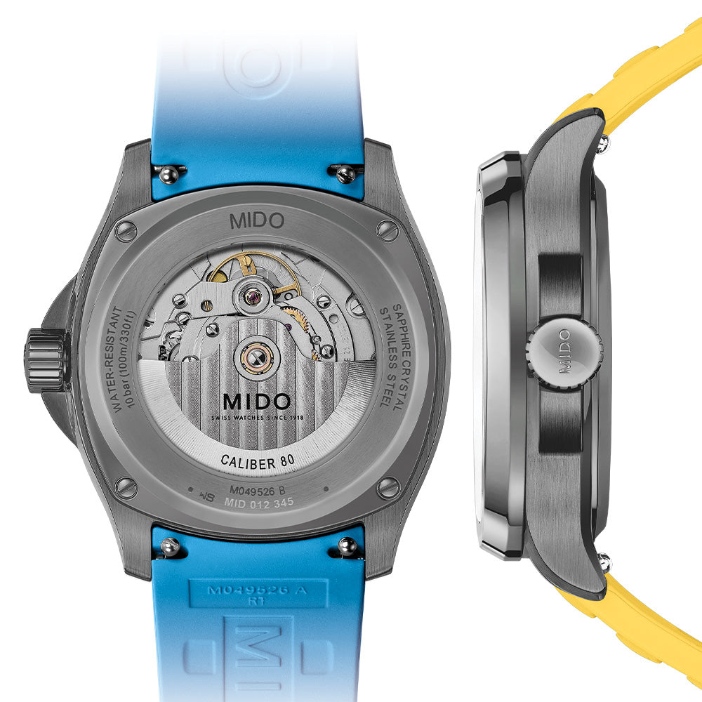 Multifort TV Big Date Special Edition S01E02 40mm - Grey on Bracelet w/ Two Extra Rubber Straps