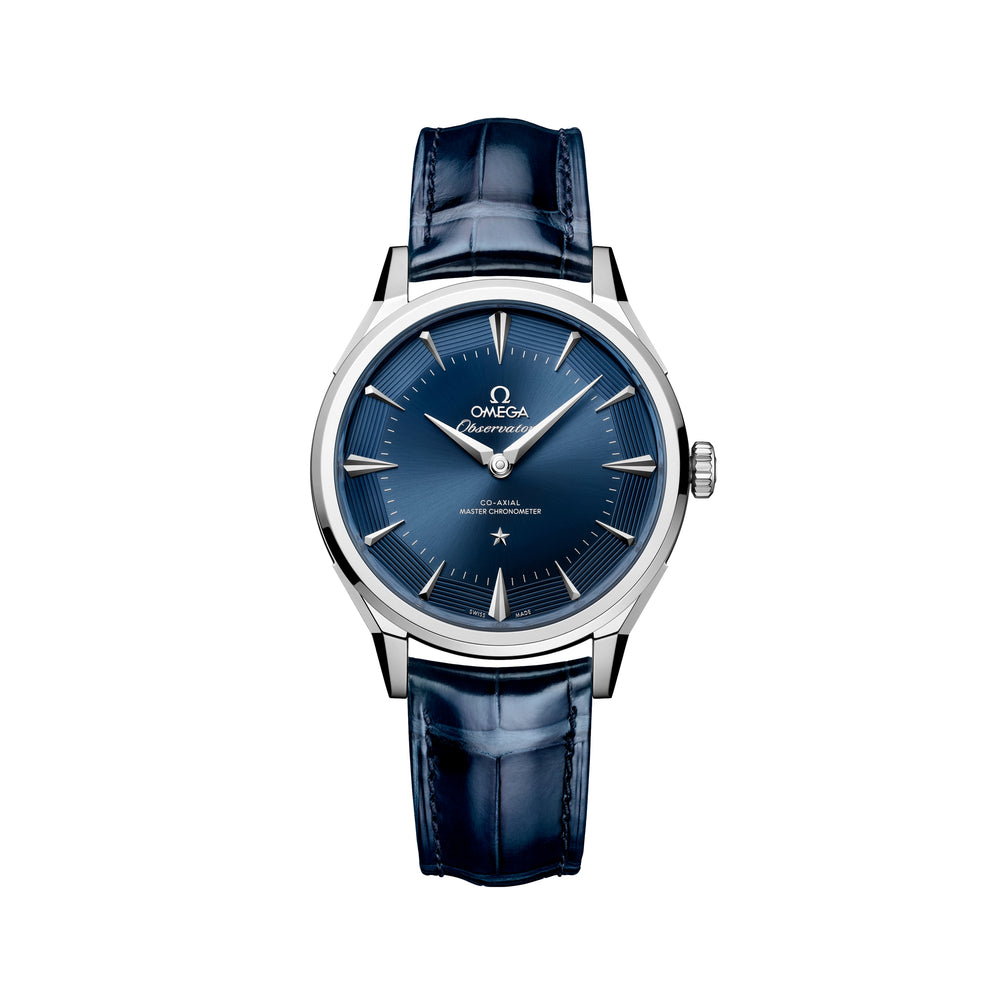 Constellation Observatory 39.4mm - Blue on Leather Strap