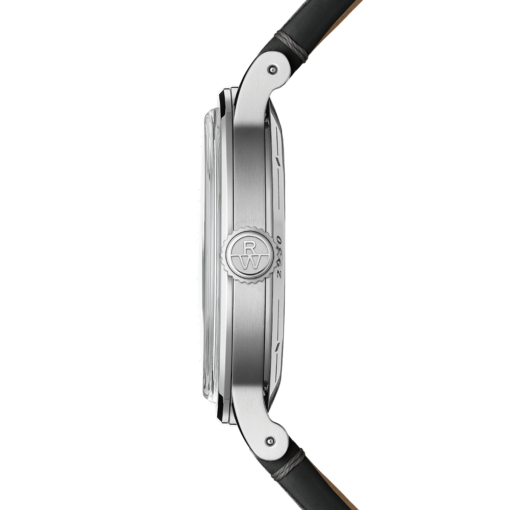 Millesime Small Seconds Tuxedo Dial 39mm - White on Leather Strap