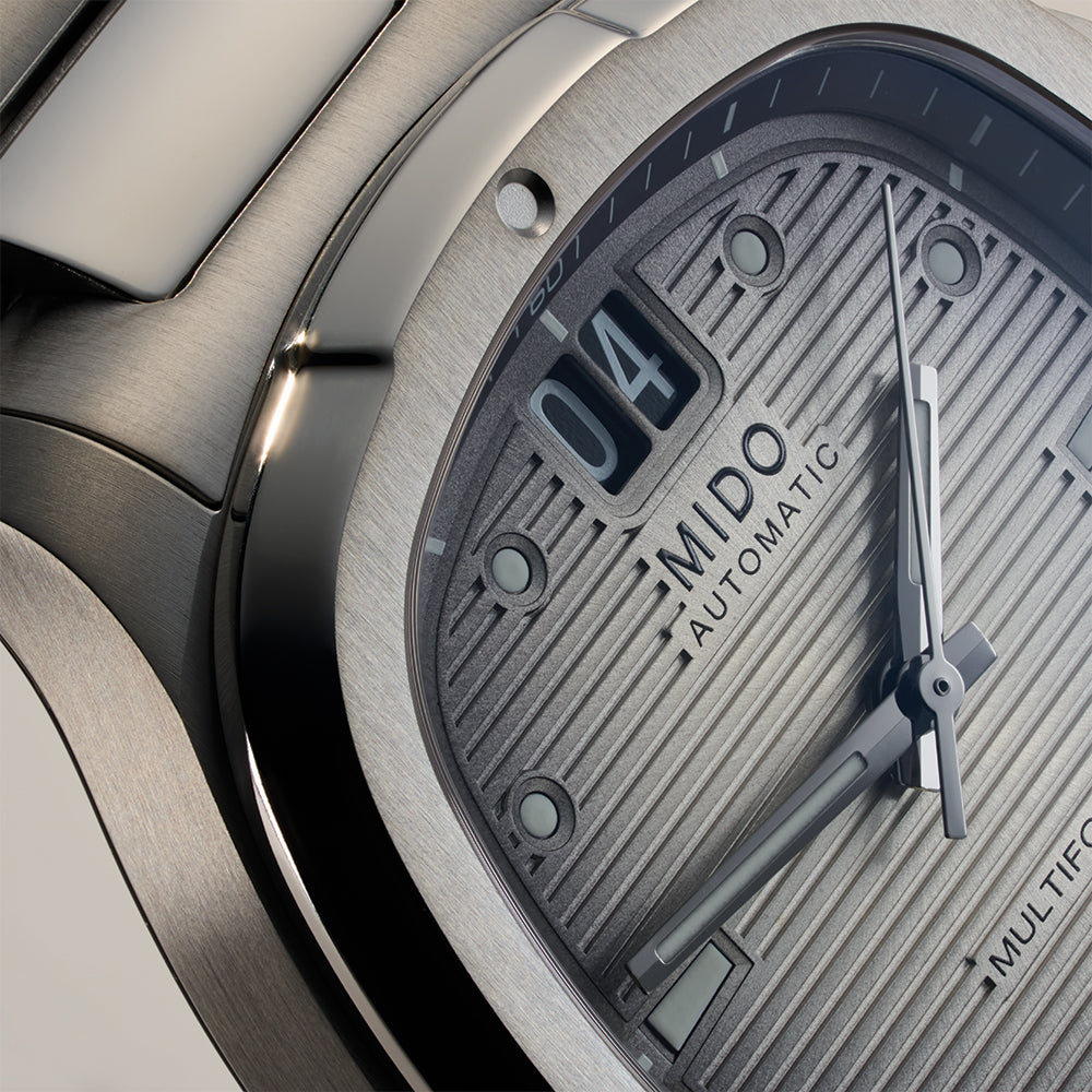 Multifort TV Big Date Titanium 40mm - Grey Gradient on Bracelet