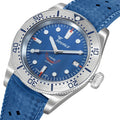 1545 Steel 40mm - Blue on Rubber Strap