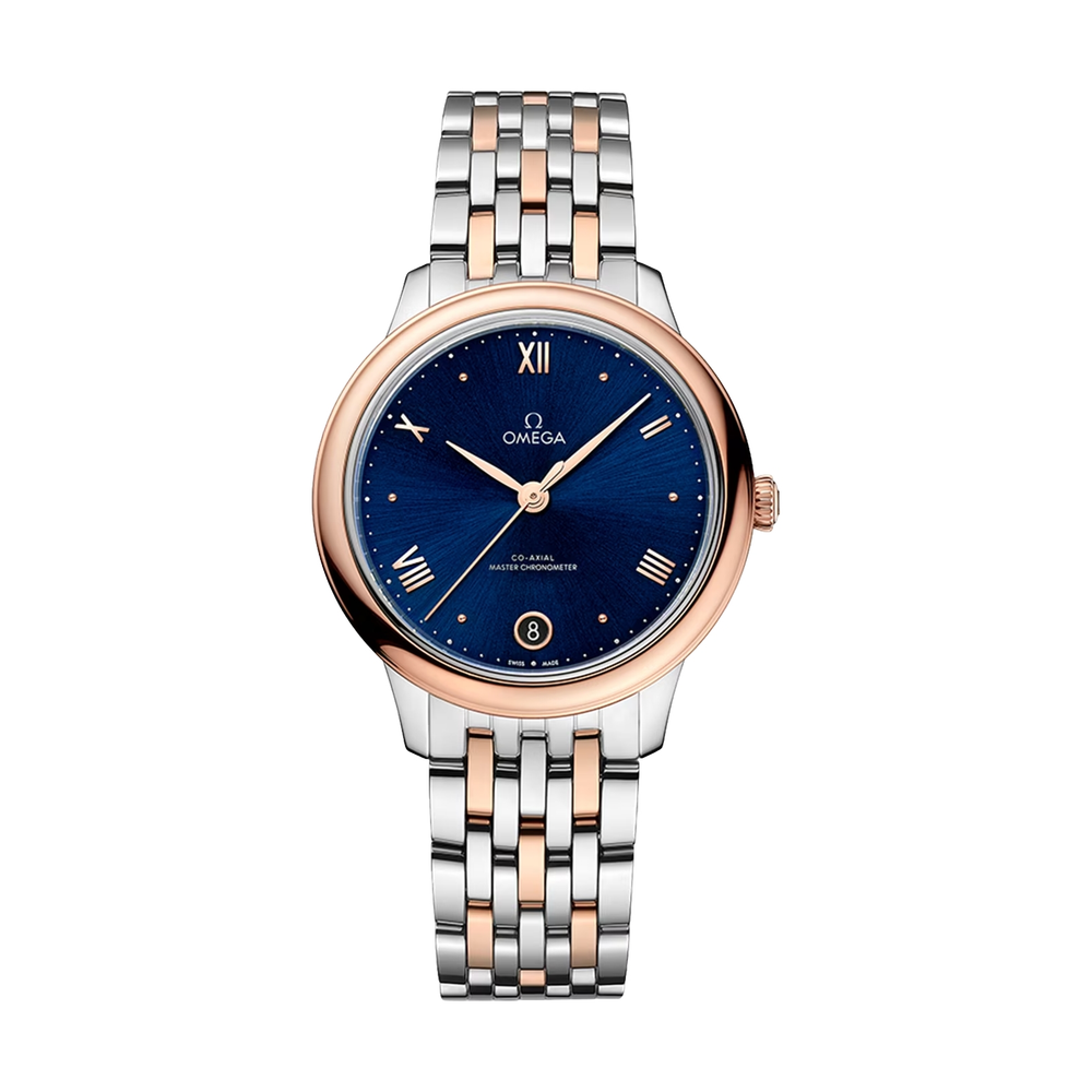 De Ville Prestige Co-Axial Master Chronometer 34 mm Blue - Stainless Steel - Sedna Gold