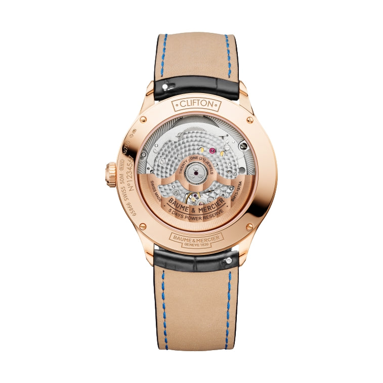 Clifton 10469 18k Pink Gold, Baumatic COSC Certified, 39mm