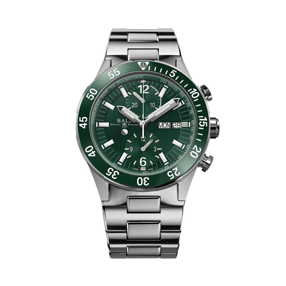 Roadmaster Rescue Chronograph 42mm - Green on Bracelet