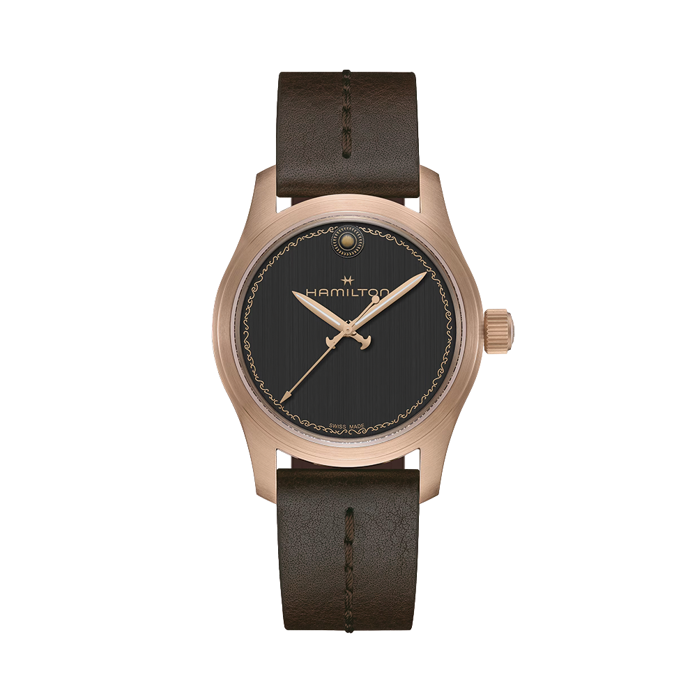 Khaki Field Auto THE ODYSSEY Limited Edition Bronze 42mm - Black on Leather Strap