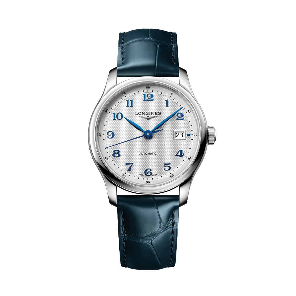 Master 39mm - Silver on Leather Strap