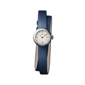 Ladybird Lady B Steel 19mm - Opaline on Blue Leather Strap
