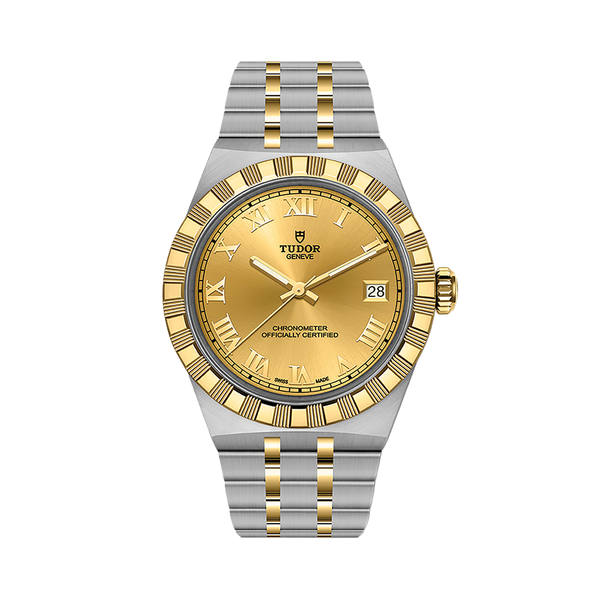 TUDOR Royal Yellow Gold Two-Tone 36mm - Champagne on Bracelet