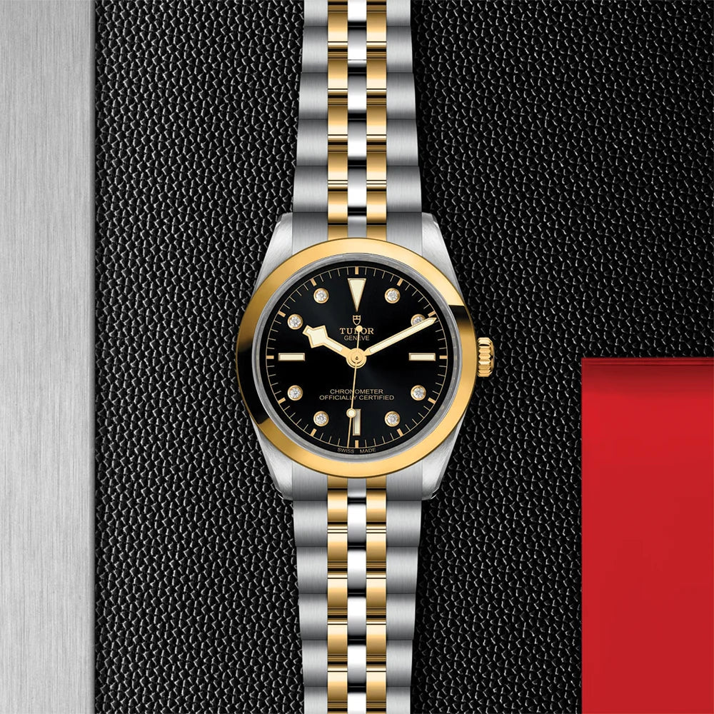 Black Bay One S&G 36mm - Black, Diamond-Set on Bracelet