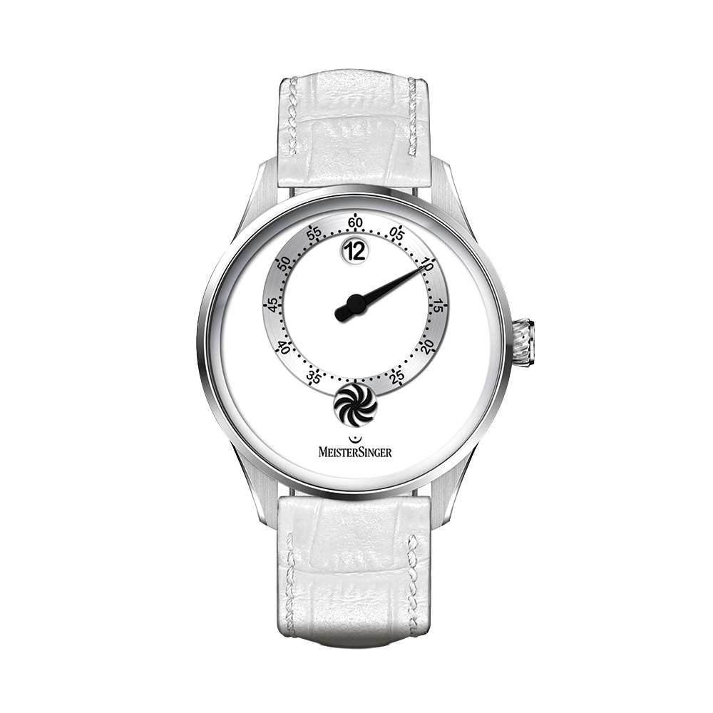 Panthero Jumping Hour 40.5mm - White on Leather Strap