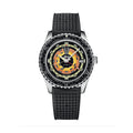 Ocean Star Decompression Worldtimer 40.5mm - Black on Rubber Strap w/ Additional Bracelet