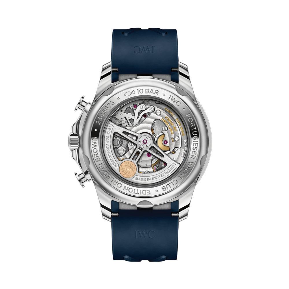 Portugieser Yacht Club Chronograph Edition “Orlebar Brown” 44.6mm - Blue on Rubber Strap
