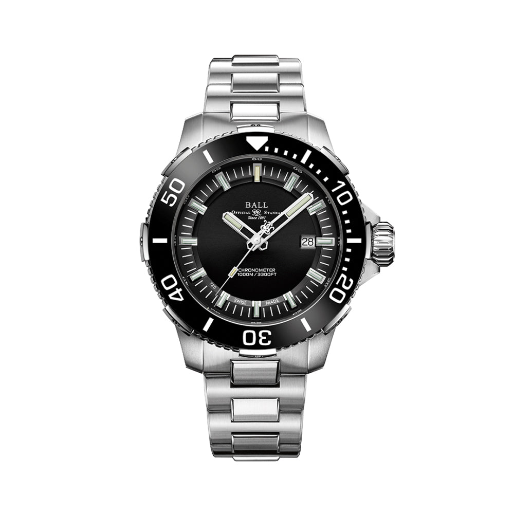 Engineer Hydrocarbon DeepQUEST 42mm - Black w/ Ceramic Bezel on Bracelet