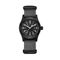 Khaki Field Mechanical Black PVD 38mm - Black on One-Piece Textile Strap