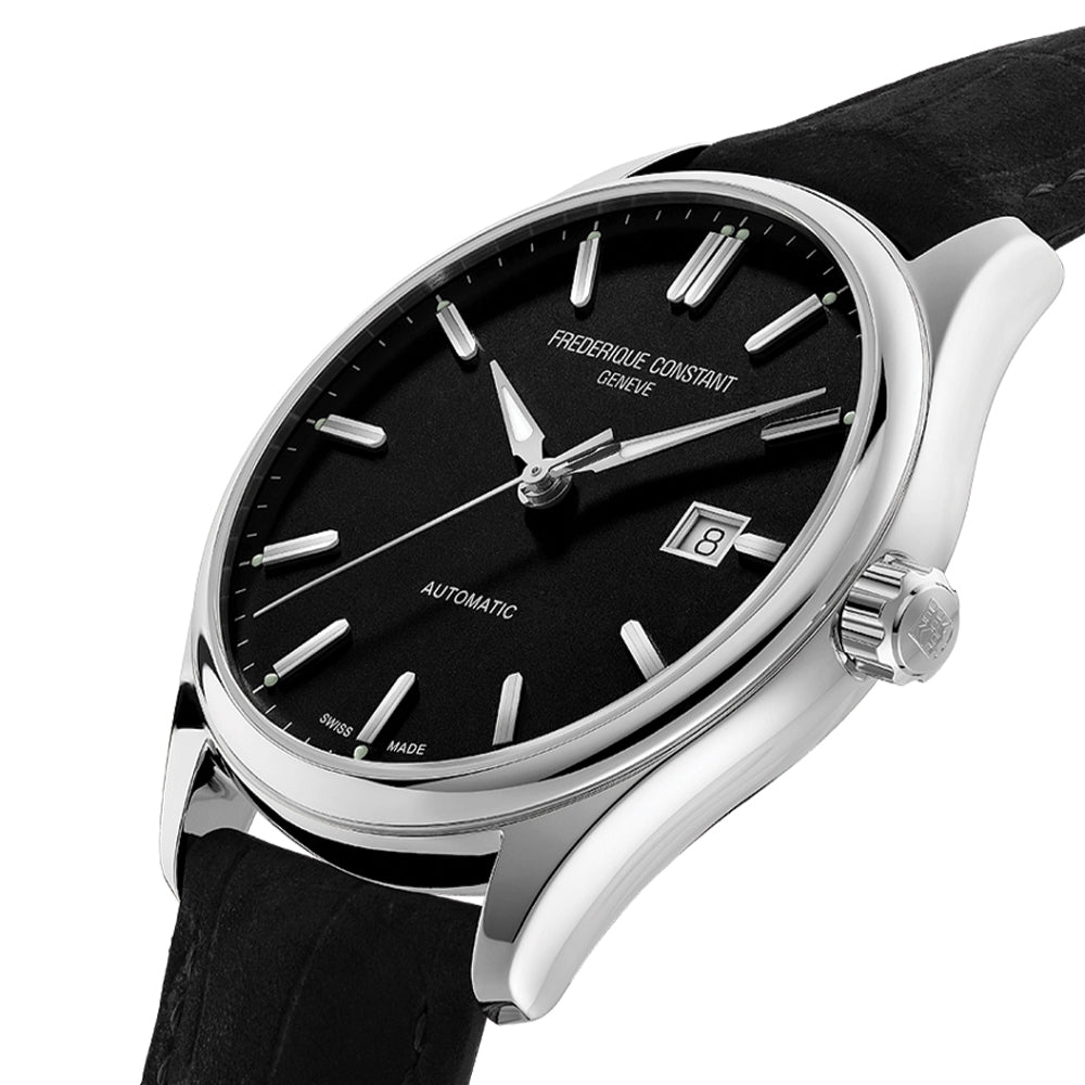 Classics Index Automatic 40mm - Black on Leather Strap