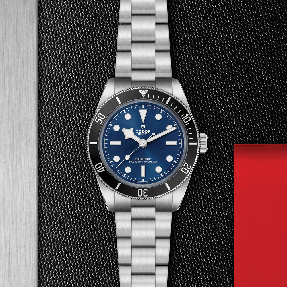 Black Bay 68 43mm - Blue, Black Bezel on Bracelet | Teddy Baldassarre