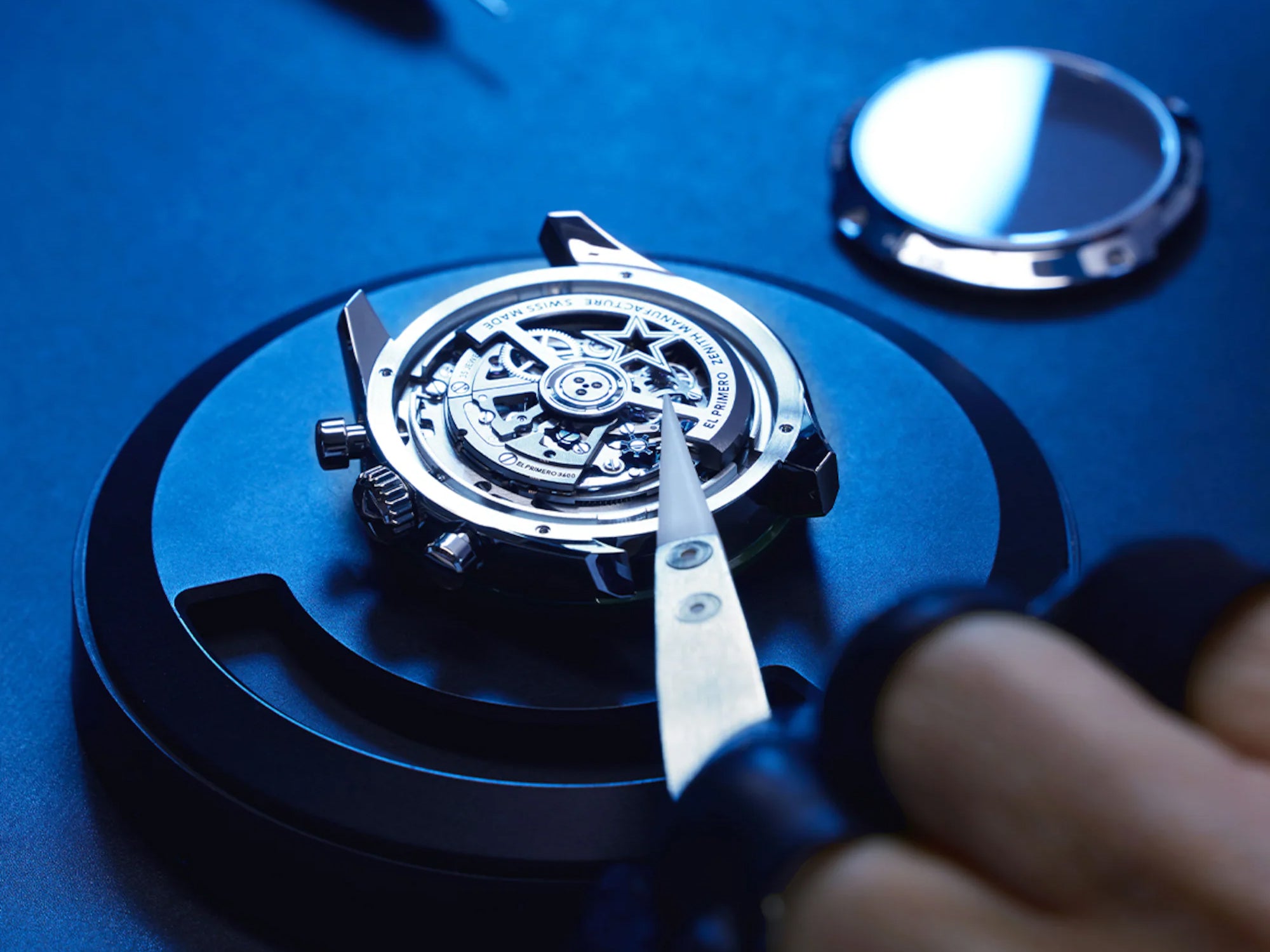 Defy Skyline Skeleton 41mm - Blue on Bracelet | Teddy Baldassarre